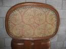 Detailed back of Infanti table game chair www.usedcasinoequipment.com 