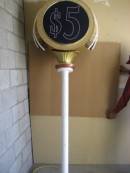 rotating denom sign. 7'x 4" 32" dia. www.usedcasinoequipment.com 