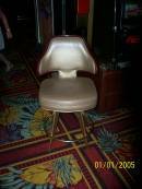 24" gasser slot chair, return swivel. 500 in stock www.usedcasinoequipment.com 